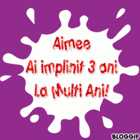 Aniversare Aimee - 3 Ani
