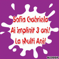 Aniversare Sofia Gabriela - 3 ani